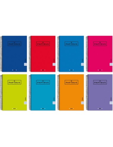 BLOC PAPY.UNICLAS Fº 80h P 3.5 ROJO - Pack de 5 unidades